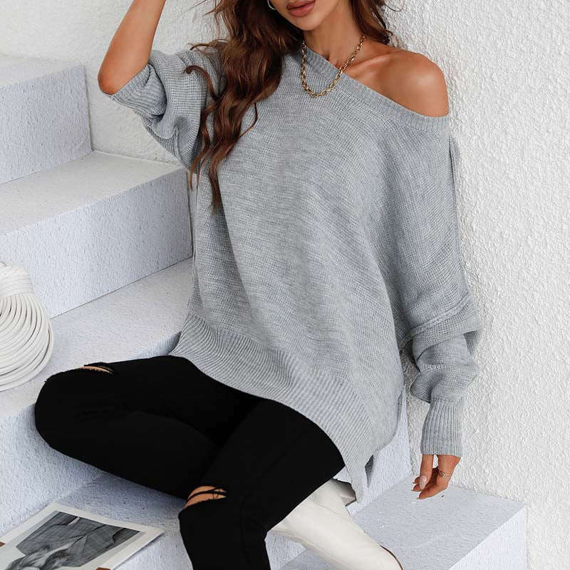 EB | Pullover - Damen Herbst Rundhals Strickpullover