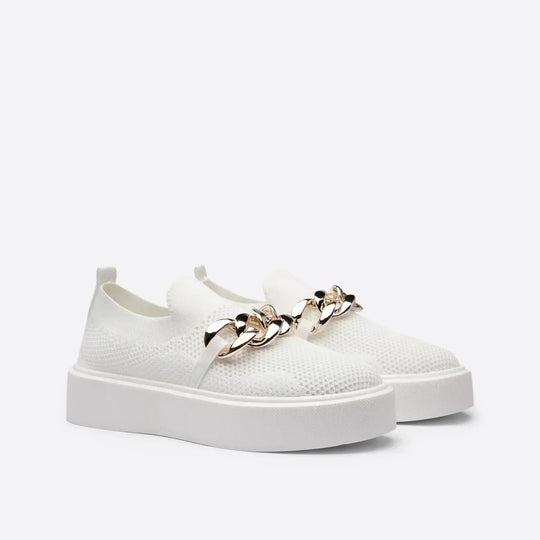 Schuhe aus Metallkette EB