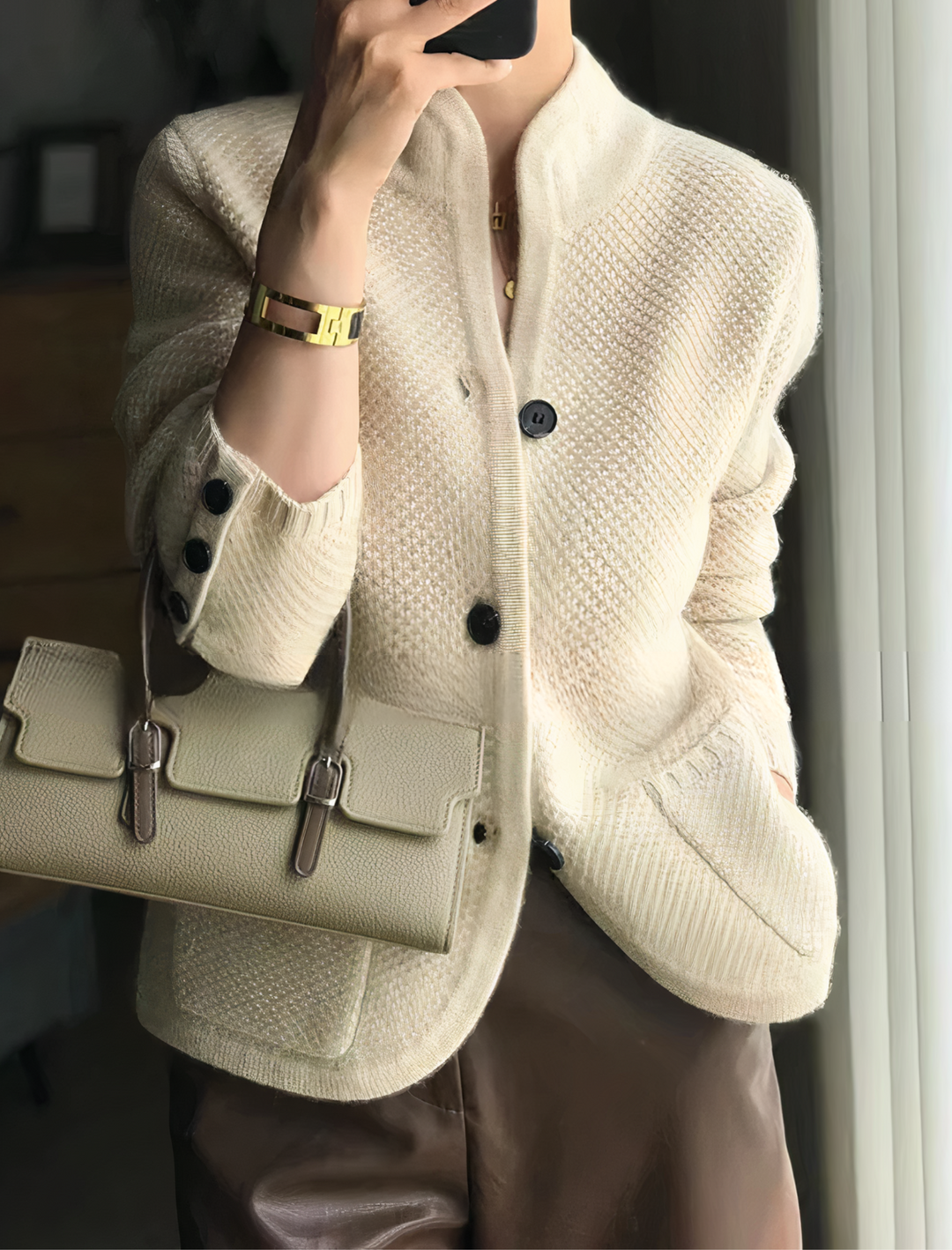 EB | Eleganter Cardigan mit Knopfverschluss für Frauen