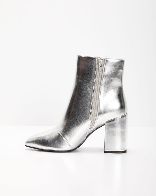 EB | Silber Blockabsatz Party Stiefel