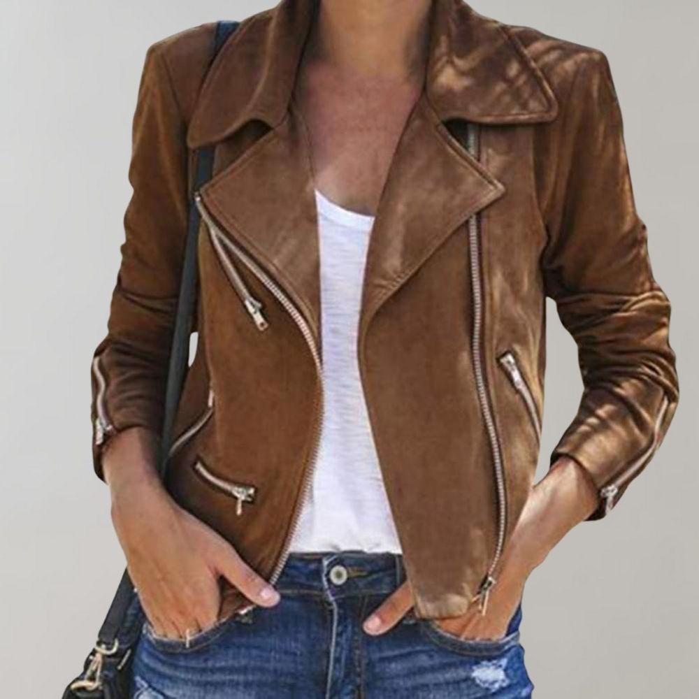 EB | Wild Bikerjacke mit Reißverschluss für Damen