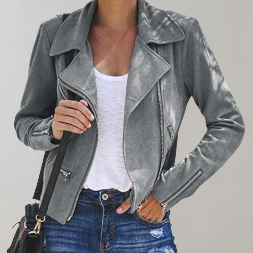 EB | Wild Bikerjacke mit Reißverschluss für Damen