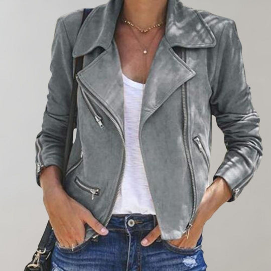 EB | Wild Bikerjacke mit Reißverschluss für Damen