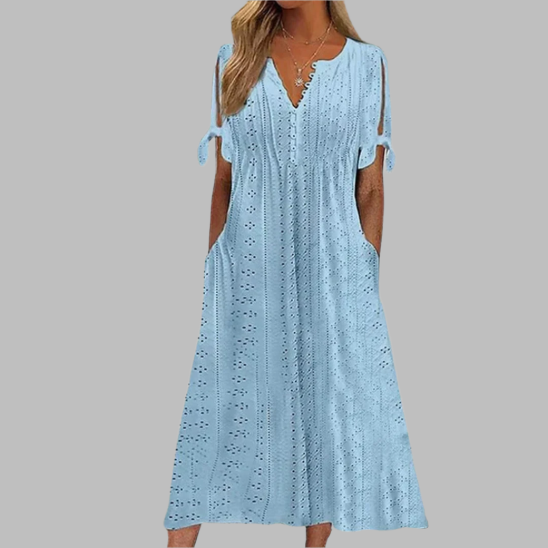EB | Elegantes Sommer Boho Midi Kleid