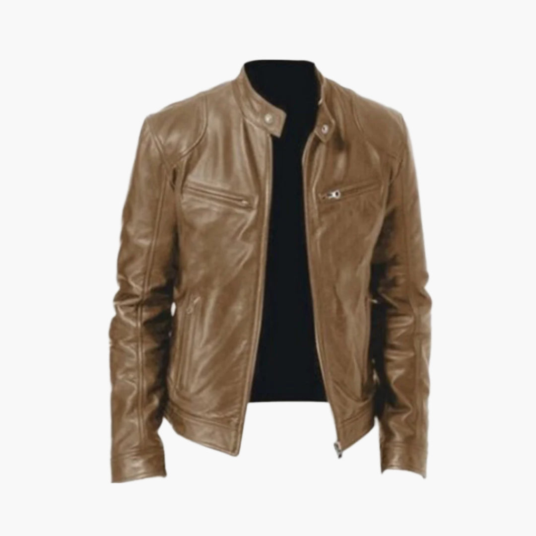 EB | Biker Kunstlederjacke - Klassischer Stil für Alltag & Freizeit