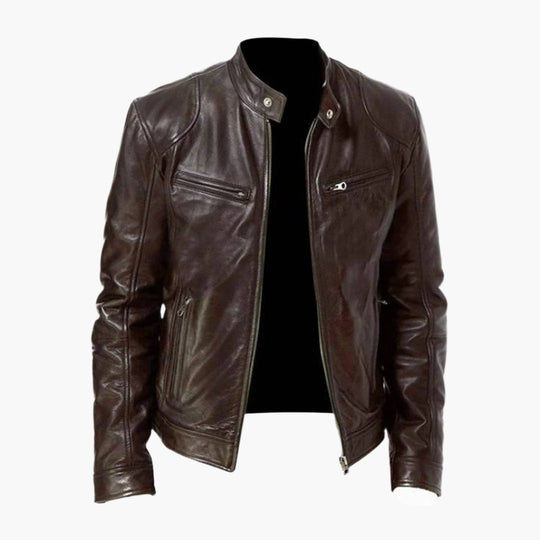 EB | Biker Kunstlederjacke - Klassischer Stil für Alltag & Freizeit