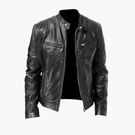 EB | Biker Kunstlederjacke - Klassischer Stil für Alltag & Freizeit