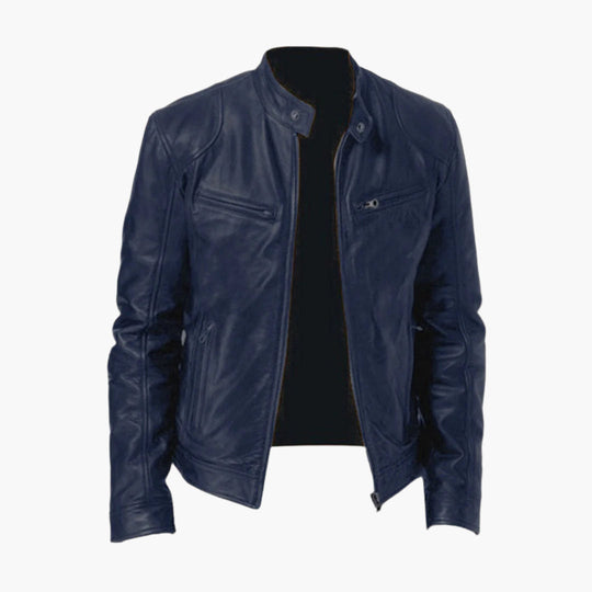 EB | Biker Kunstlederjacke - Klassischer Stil für Alltag & Freizeit