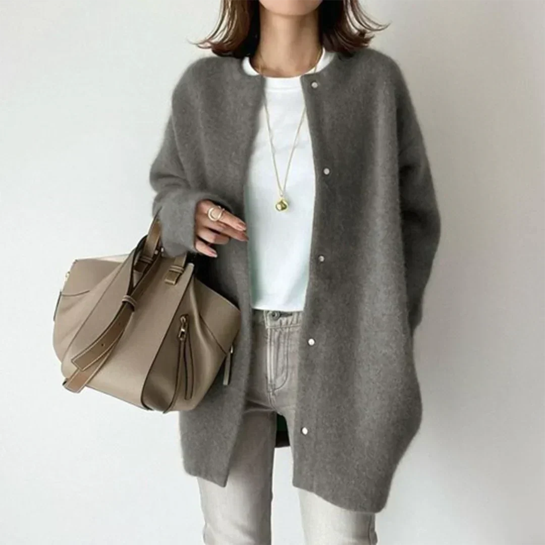 EB | Lässige Strickjacke mit Langen Ärmeln