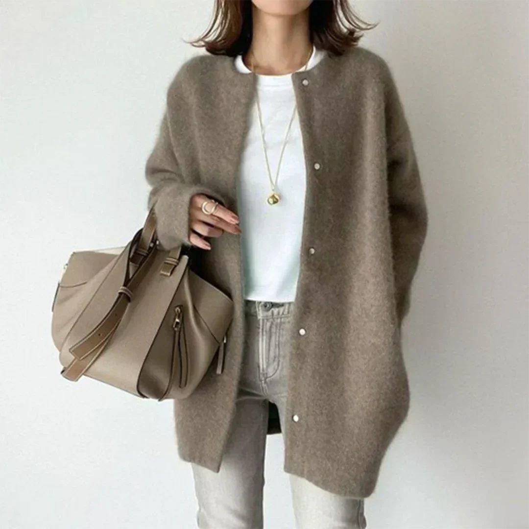 EB | Lässige Strickjacke mit Langen Ärmeln