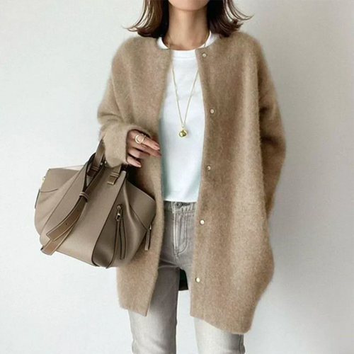 EB | Lässige Strickjacke mit Langen Ärmeln