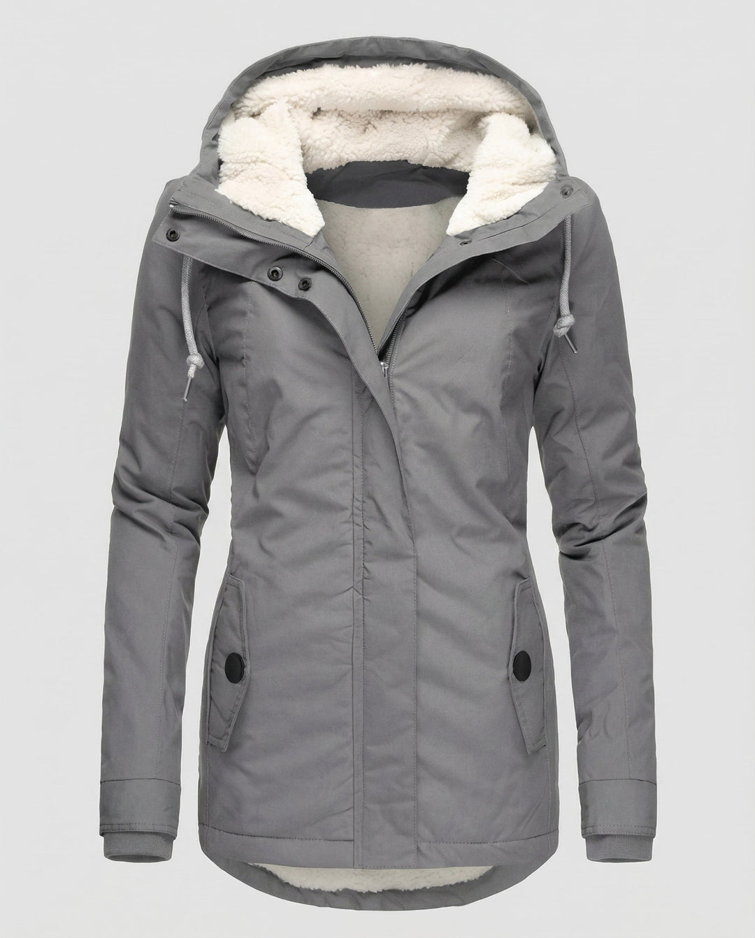 Warme Winterjacke mit Kapuze für Damen | EB