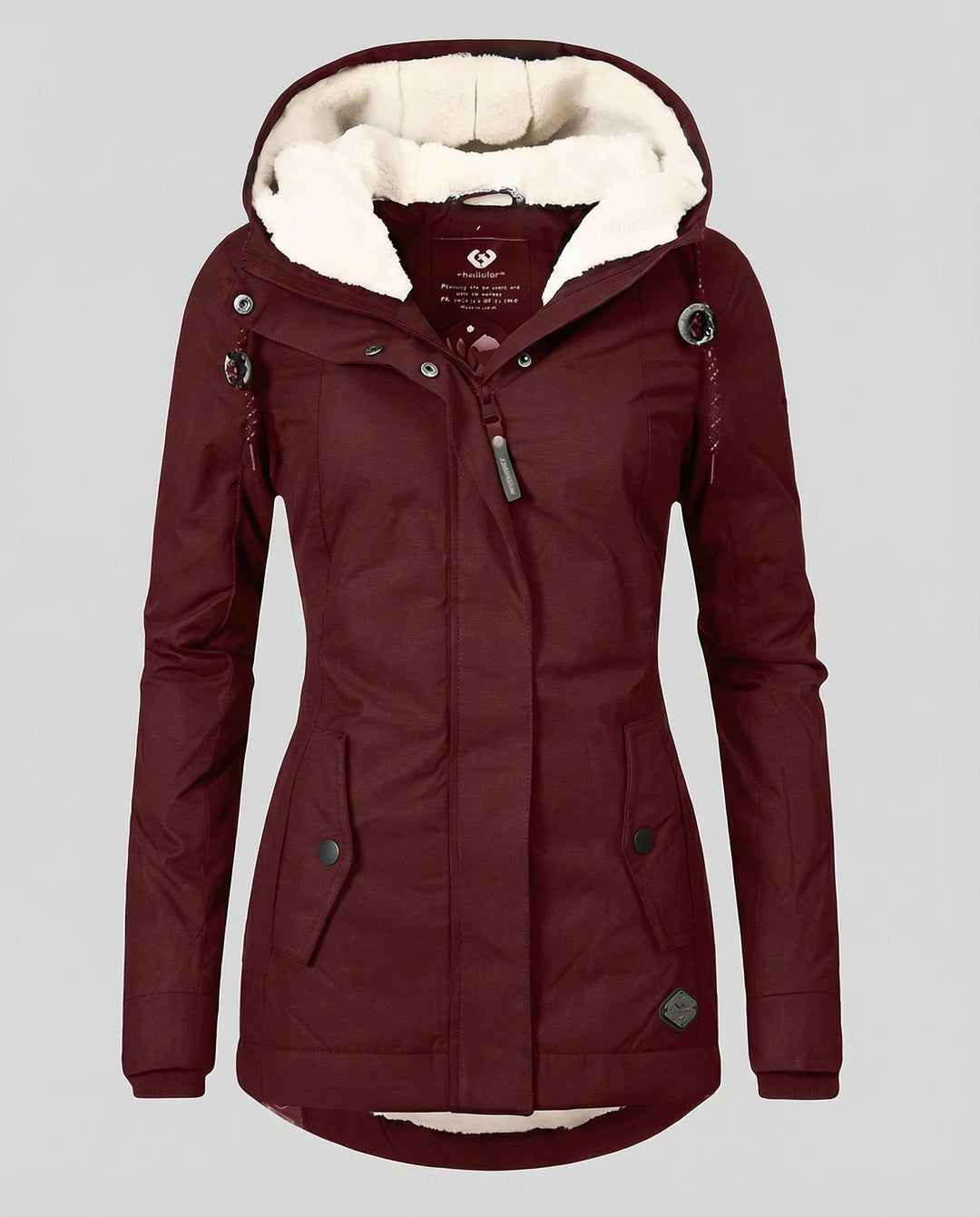 Warme Winterjacke mit Kapuze für Damen | EB