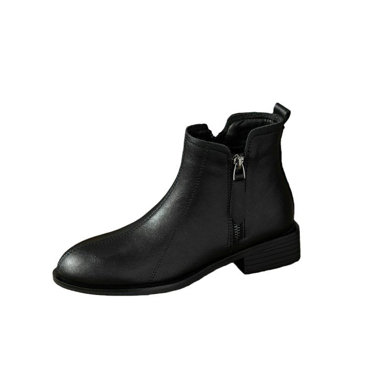 Damen Stiefeletten mit Reißverschluss Modern Kunstleder EB