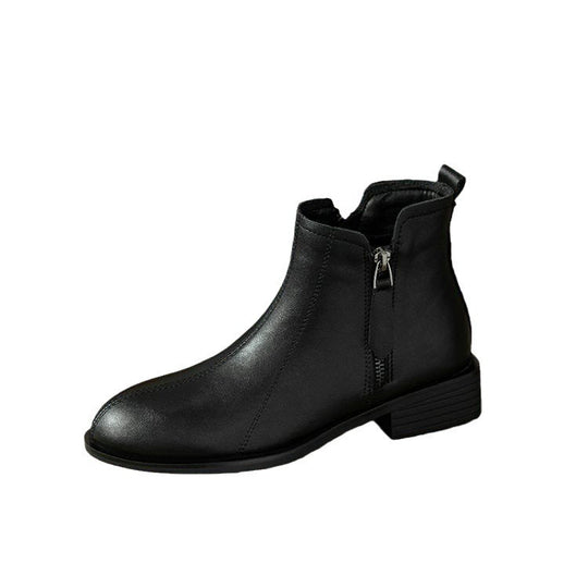 Damen Stiefeletten mit Reißverschluss Modern Kunstleder EB