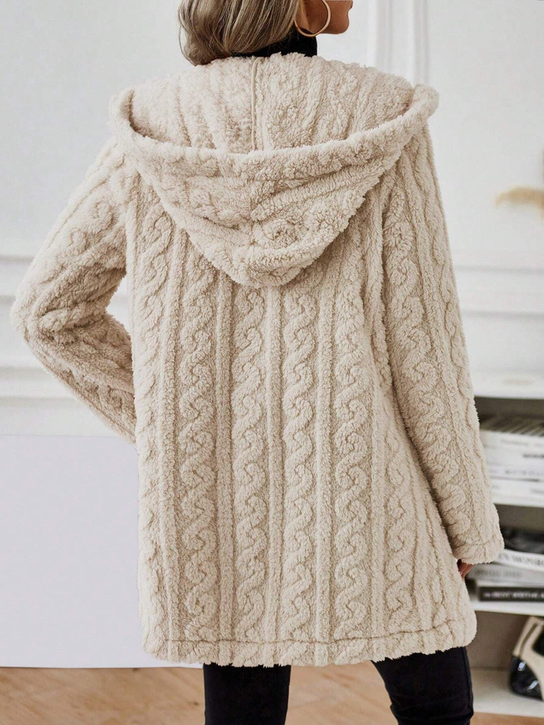 EB | Langärmlige Kapuzenverdrehte Jacke für Herbst/Winter