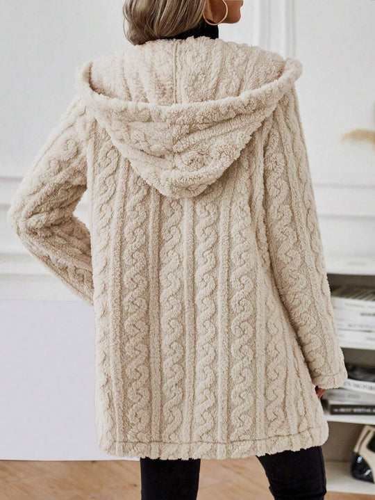 EB | Langärmlige Kapuzenverdrehte Jacke für Herbst/Winter
