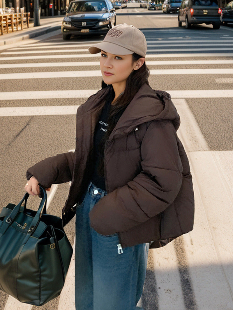 EB | Halbblende Puff-Pastry Slim Fit Daunenjacke
