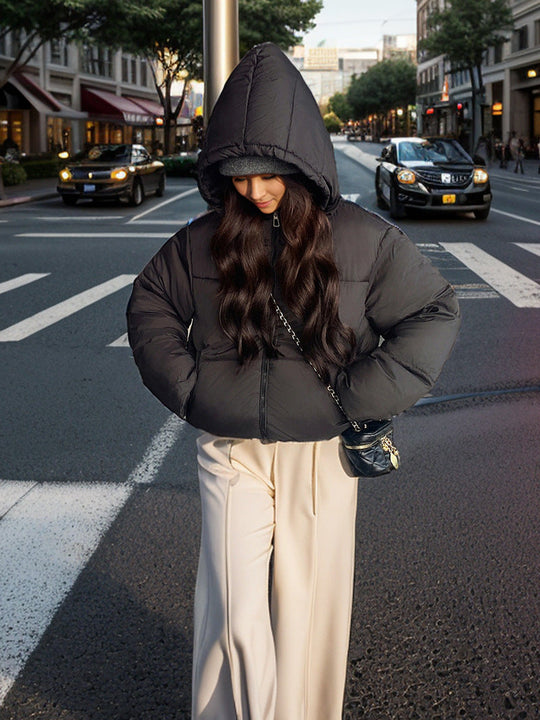 EB | Halbblende Puff-Pastry Slim Fit Daunenjacke