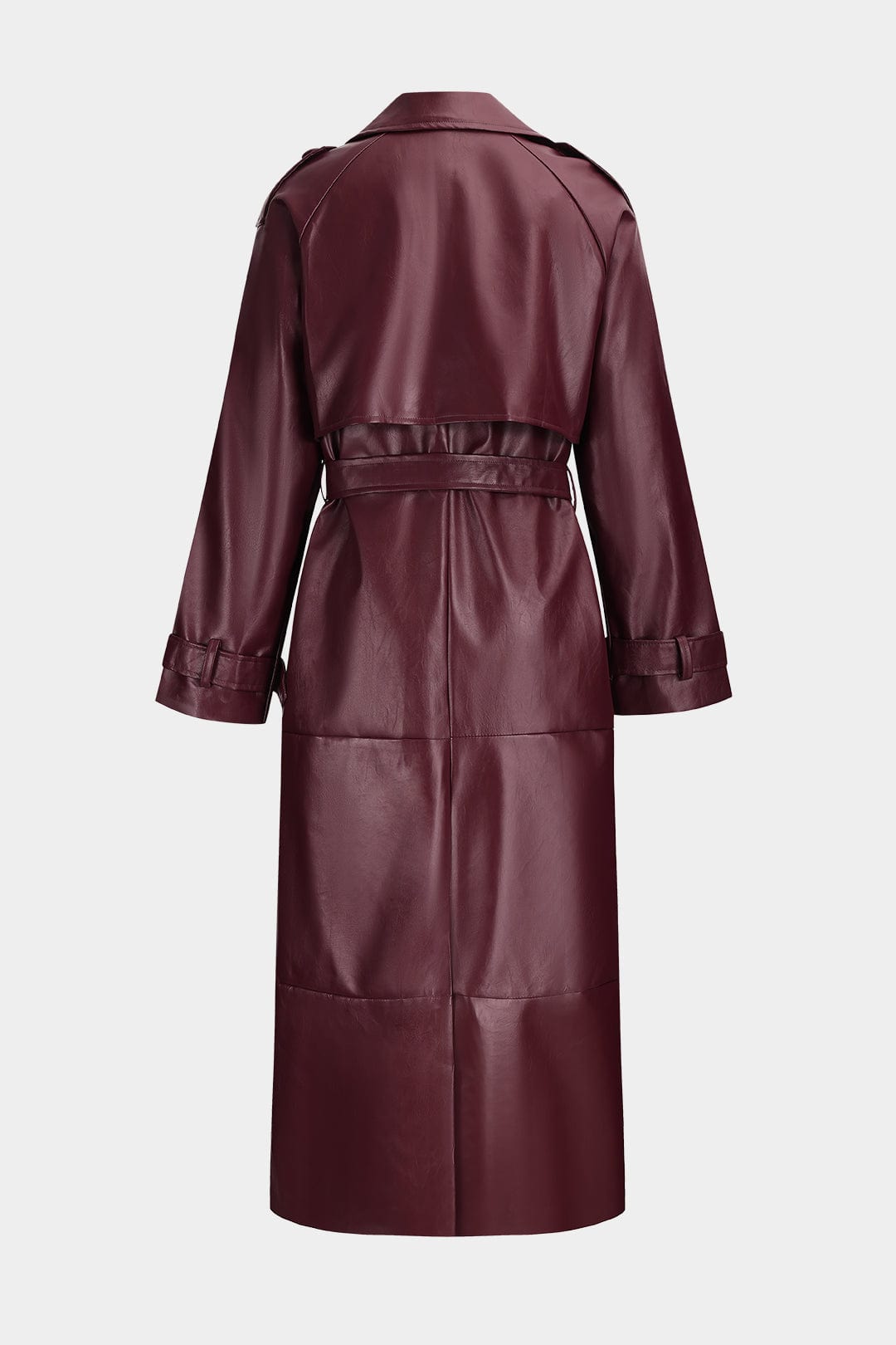 EB | Trenchcoat Aus Kunstleder Eleganz und Stärke Vereint
