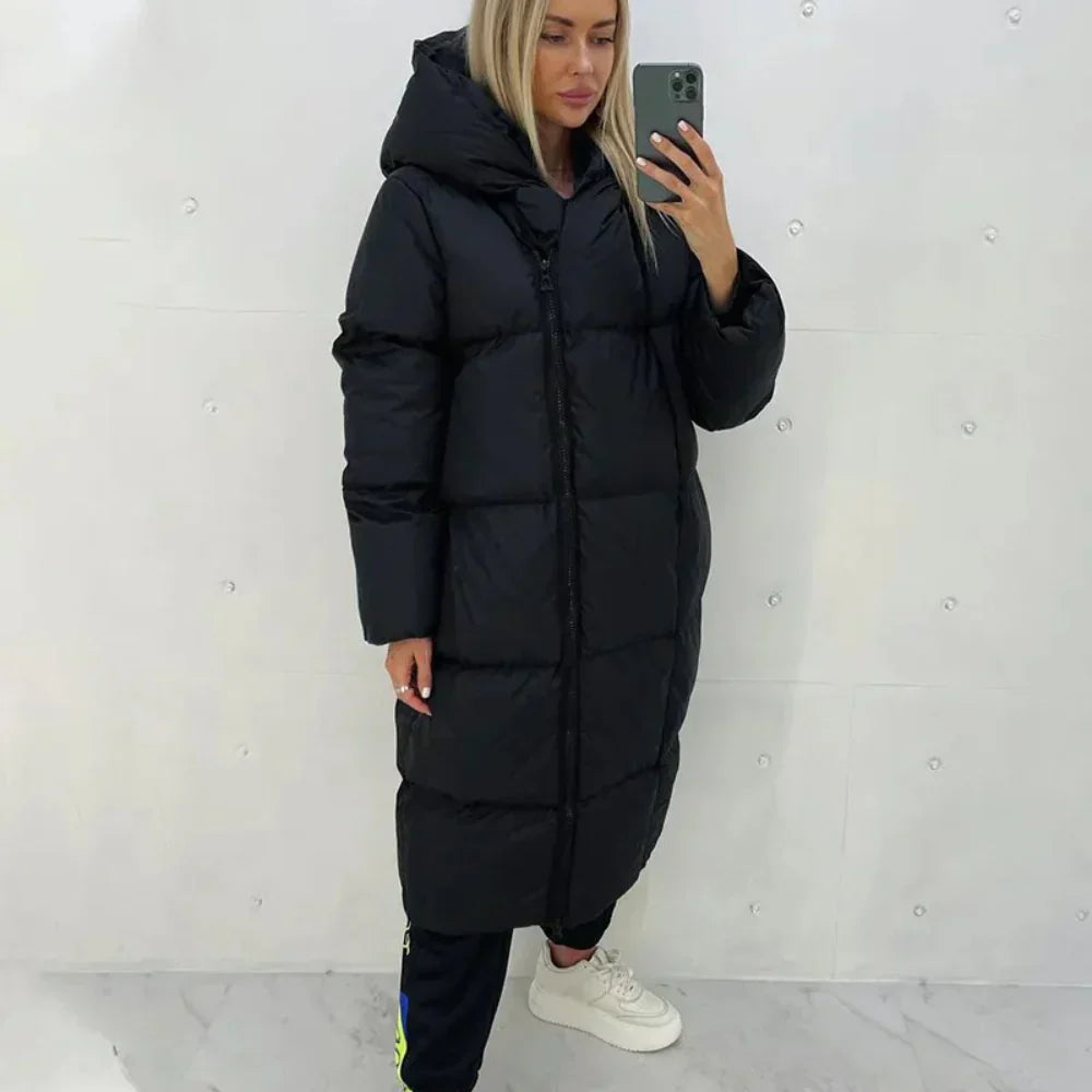 EB | Wintermantel Langer Warmer Damenmantel für Den Winter