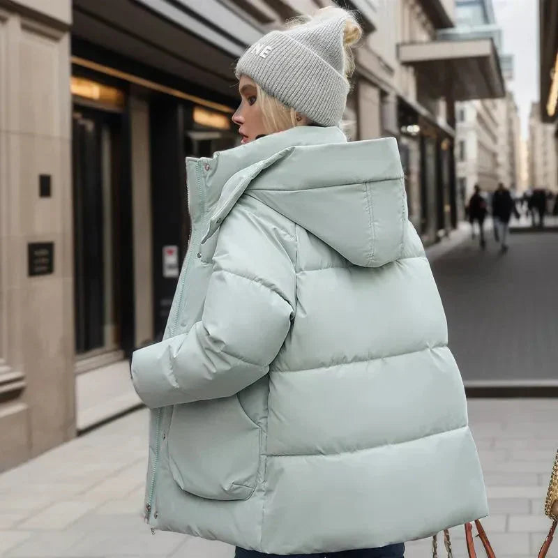 EB | Stilvolle Damen Pufferjacke mit Kapuze