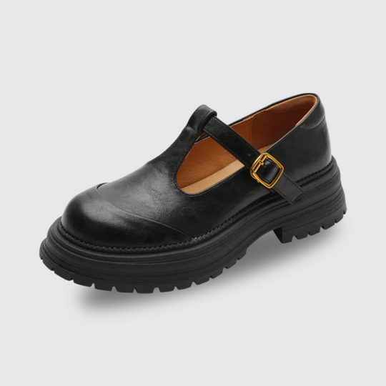 Mary Jane Schuhe - Retro klobige T-Bar Schuhe für Damen EB