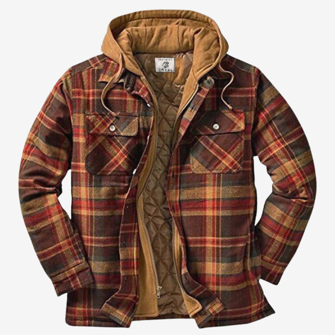 EB | Modernes Flanell-Jacket mit Entspannter Wärme
