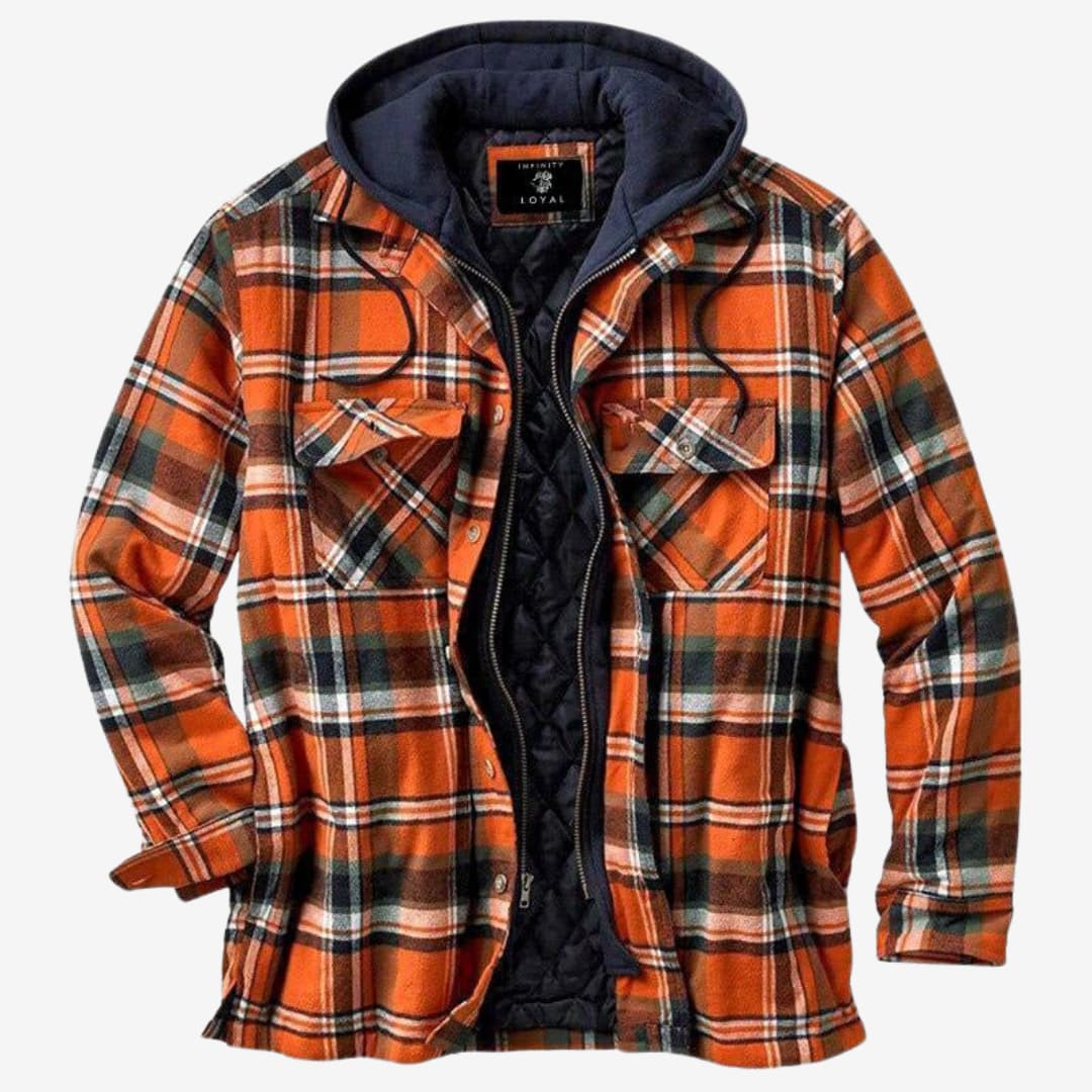 EB | Modernes Flanell-Jacket mit Entspannter Wärme