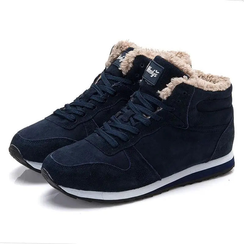 EB | Herren Winterstiefel mit Kunstfell und rutschfester Sohle
