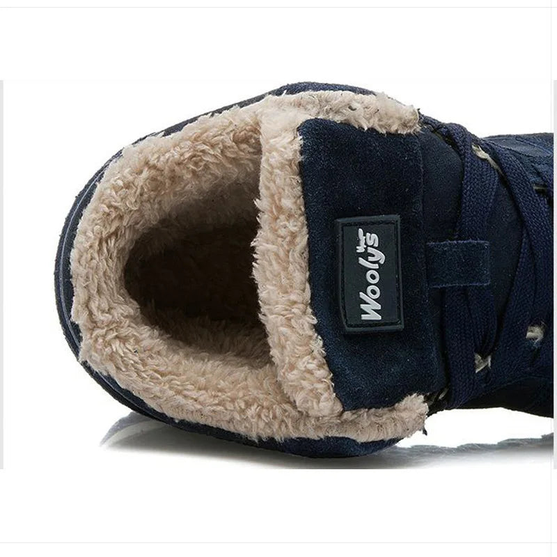 EB | Herren Winterstiefel mit Kunstfell und rutschfester Sohle
