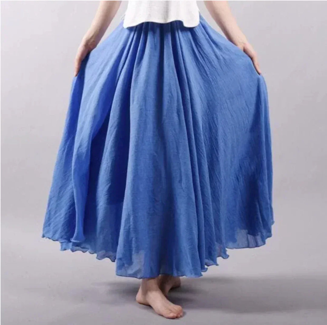 EB | Rock Baumwolle Hohe Taille Glockenrock Boho Rock