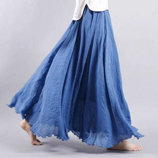 EB | Rock Baumwolle Hohe Taille Glockenrock Boho Rock