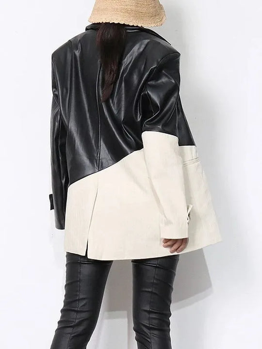 EB | Pu-Lederjacke - Elegant & Funktionell