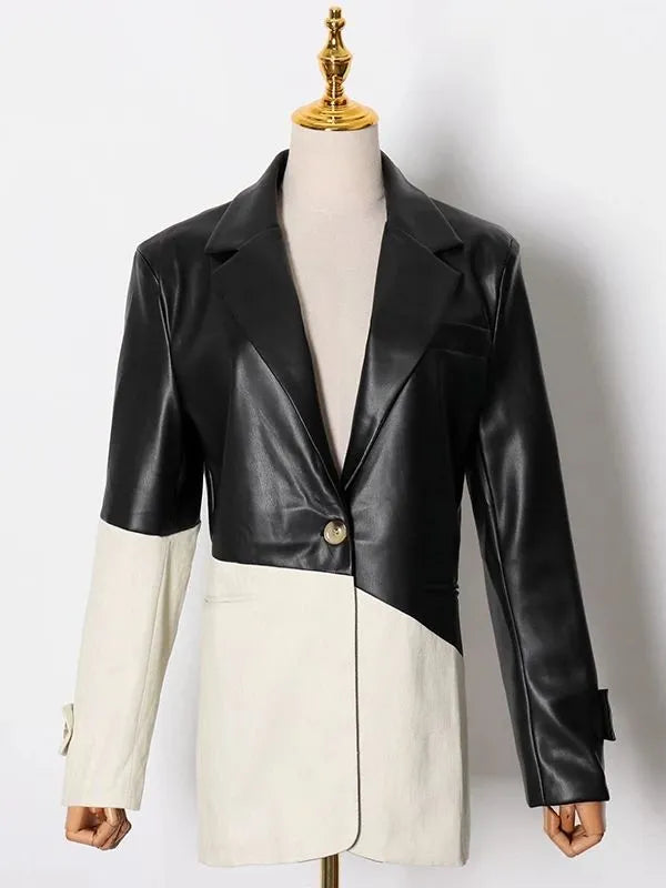 EB | Pu-Lederjacke - Elegant & Funktionell