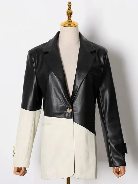 EB | Pu-Lederjacke - Elegant & Funktionell