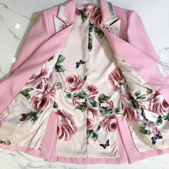 EB | rosa Blazer Blümig und elegant stilvoll