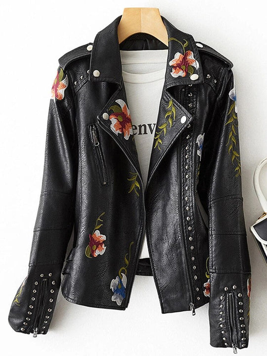 EB | Leder Bikerjacke - Cool mit Einem Süßen Touch