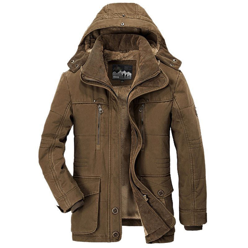 EB | Fleece Gepolsterte Winterjacke mit Tiefen Taschen