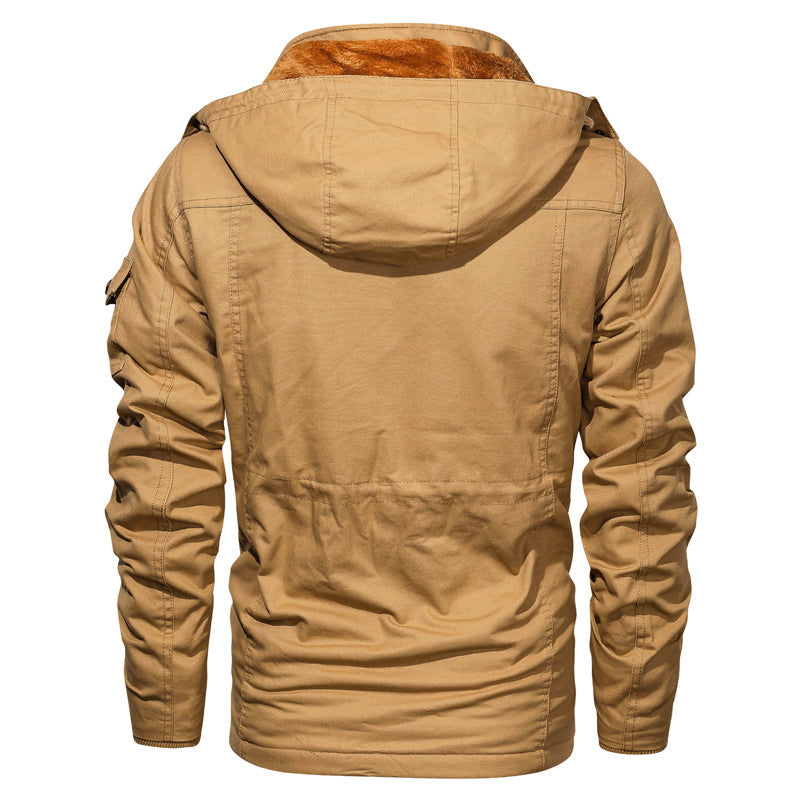 EB | Militärstil Baumwolljacke mit Fleece-Futter