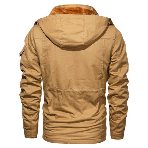 EB | Militärstil Baumwolljacke mit Fleece-Futter