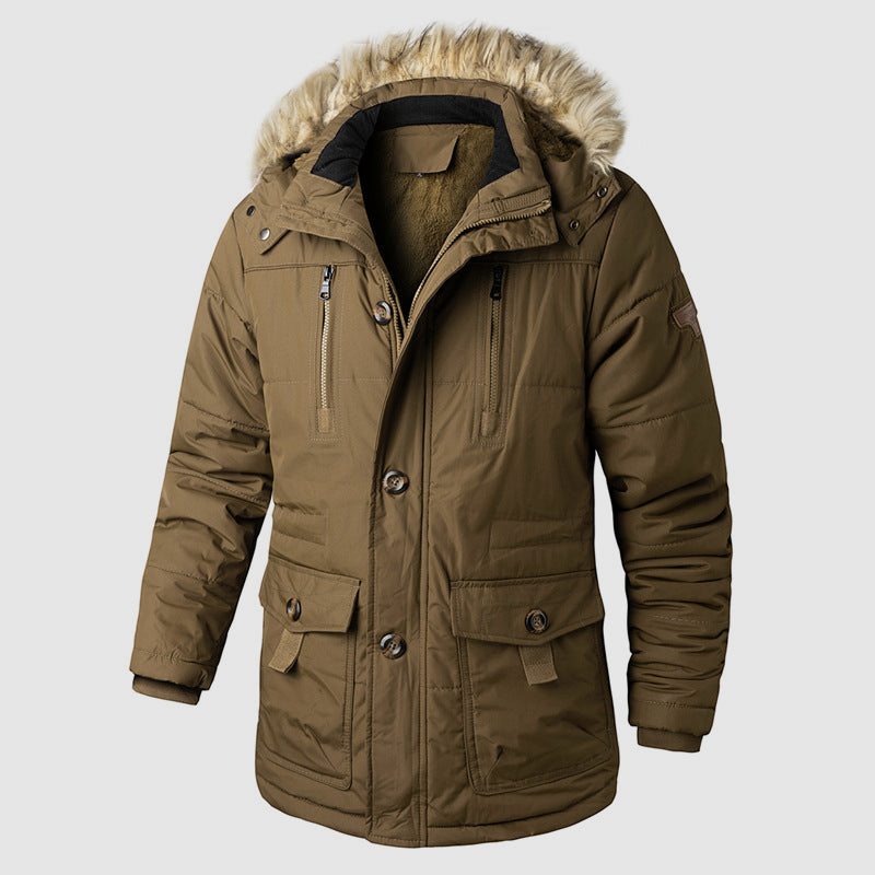 EB | Outdoor Parka mit Abnehmbarer Kapuze und Innerem Fleece-Futter