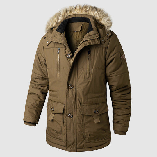 EB | Outdoor Parka mit Abnehmbarer Kapuze und Innerem Fleece-Futter