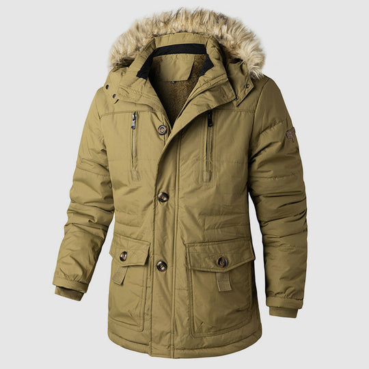 EB | Outdoor Parka mit Abnehmbarer Kapuze und Innerem Fleece-Futter