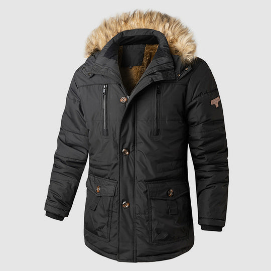 EB | Outdoor Parka mit Abnehmbarer Kapuze und Innerem Fleece-Futter