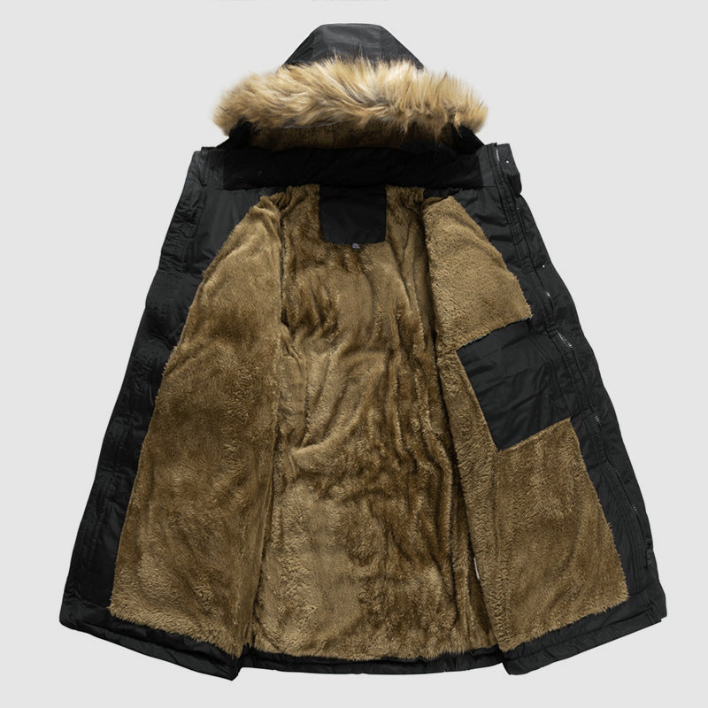 EB | Outdoor Parka mit Abnehmbarer Kapuze und Innerem Fleece-Futter