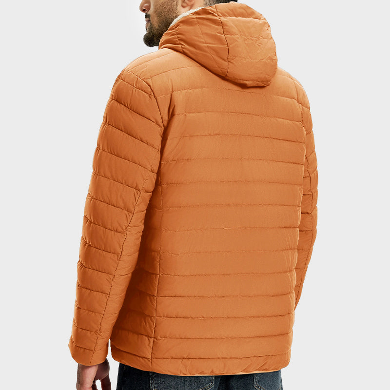 EB | Wasserabweisende Pufferjacke mit Sherpa-Fleece-Innenfutter