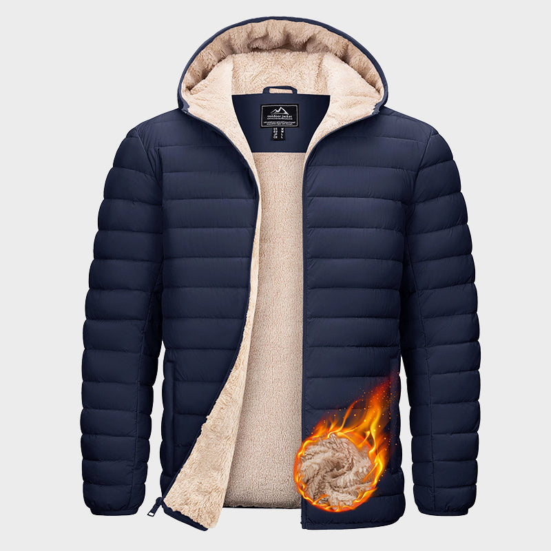 EB | Wasserabweisende Pufferjacke mit Sherpa-Fleece-Innenfutter
