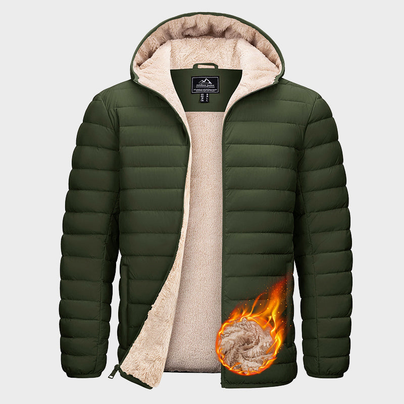EB | Wasserabweisende Pufferjacke mit Sherpa-Fleece-Innenfutter