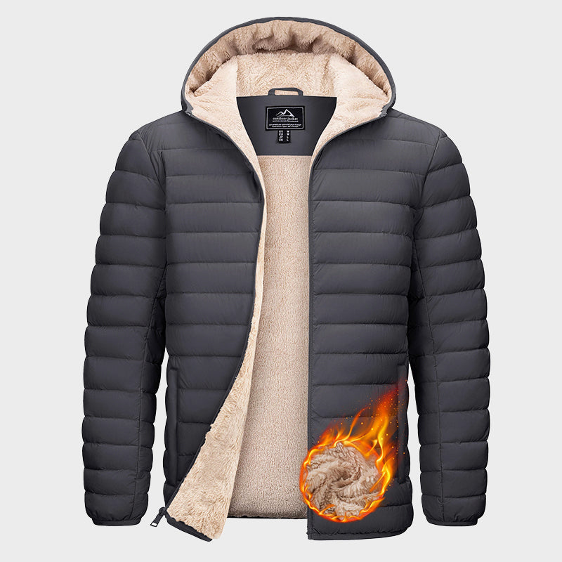 EB | Wasserabweisende Pufferjacke mit Sherpa-Fleece-Innenfutter